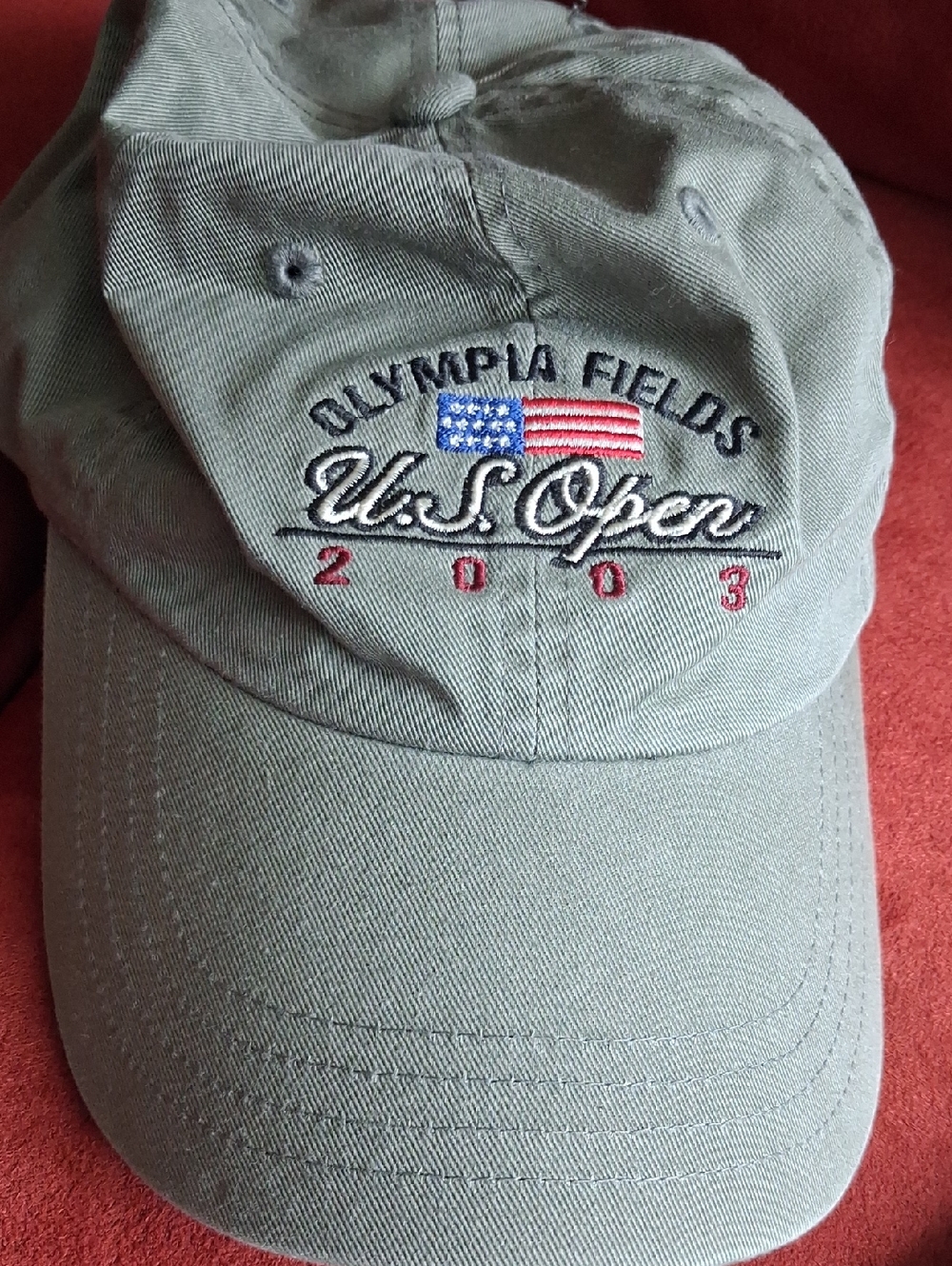 Olivia Fields U.S. Open 2003 Olive Green Baseball Cap